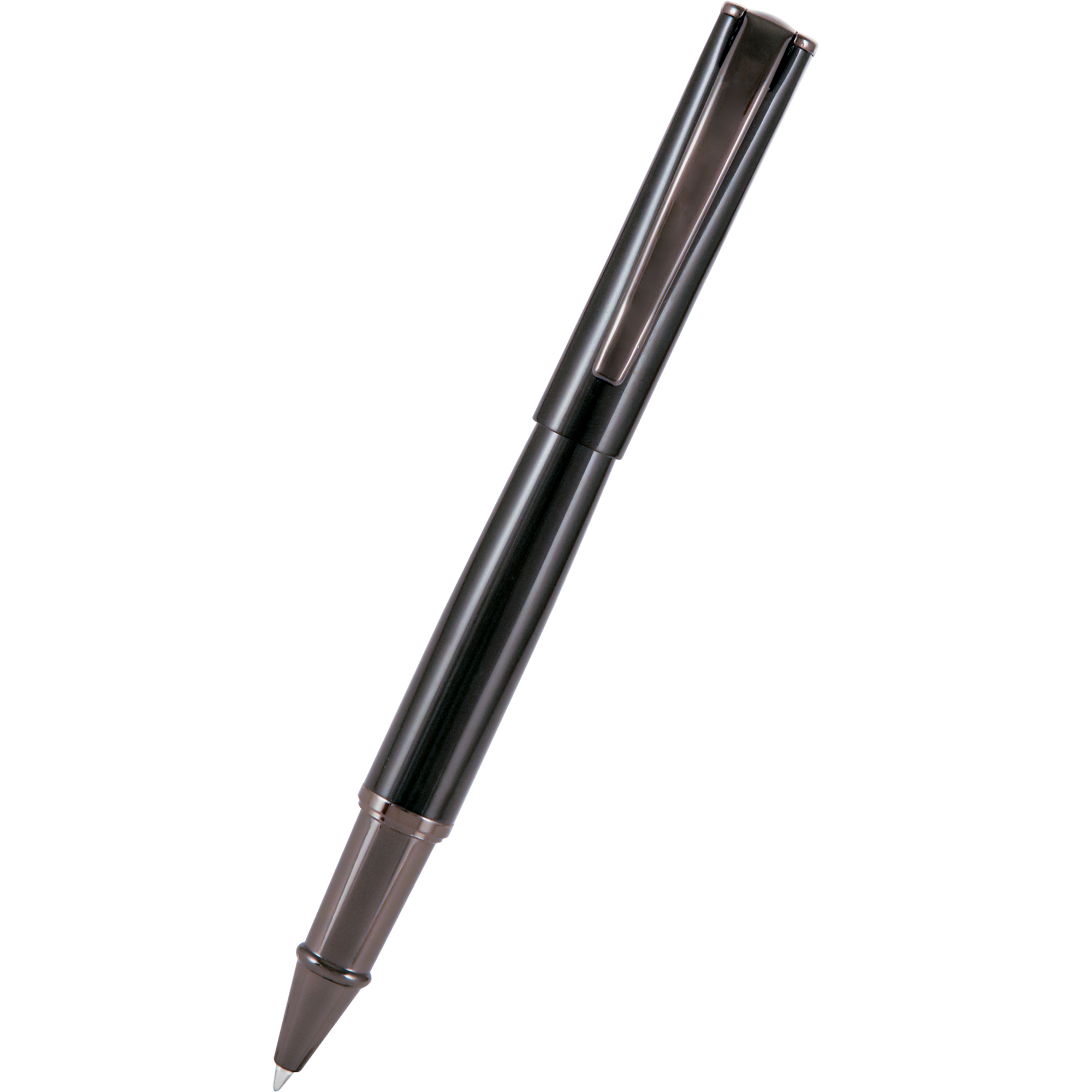 Monteverde Impressa Rollerball Pen- Black with Gunmetal Trim-Pen Boutique Ltd