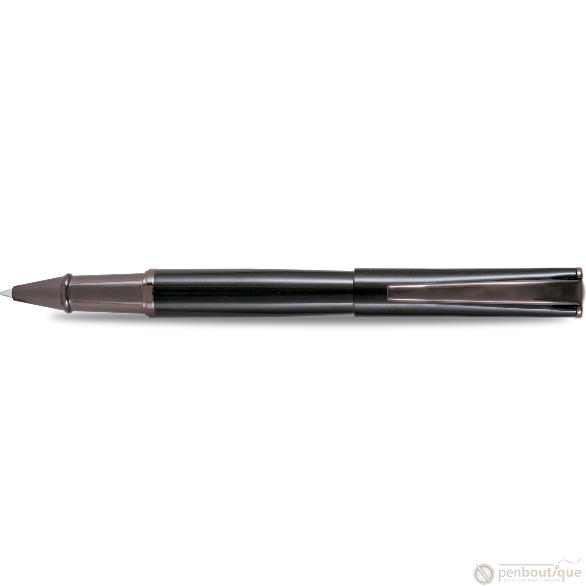 Monteverde Impressa Rollerball Pen- Black with Gunmetal Trim-Pen Boutique Ltd