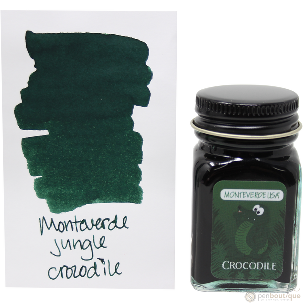 Monteverde Ink Bottle - Jungle Crocodile (Green) - 30 ml-Pen Boutique Ltd