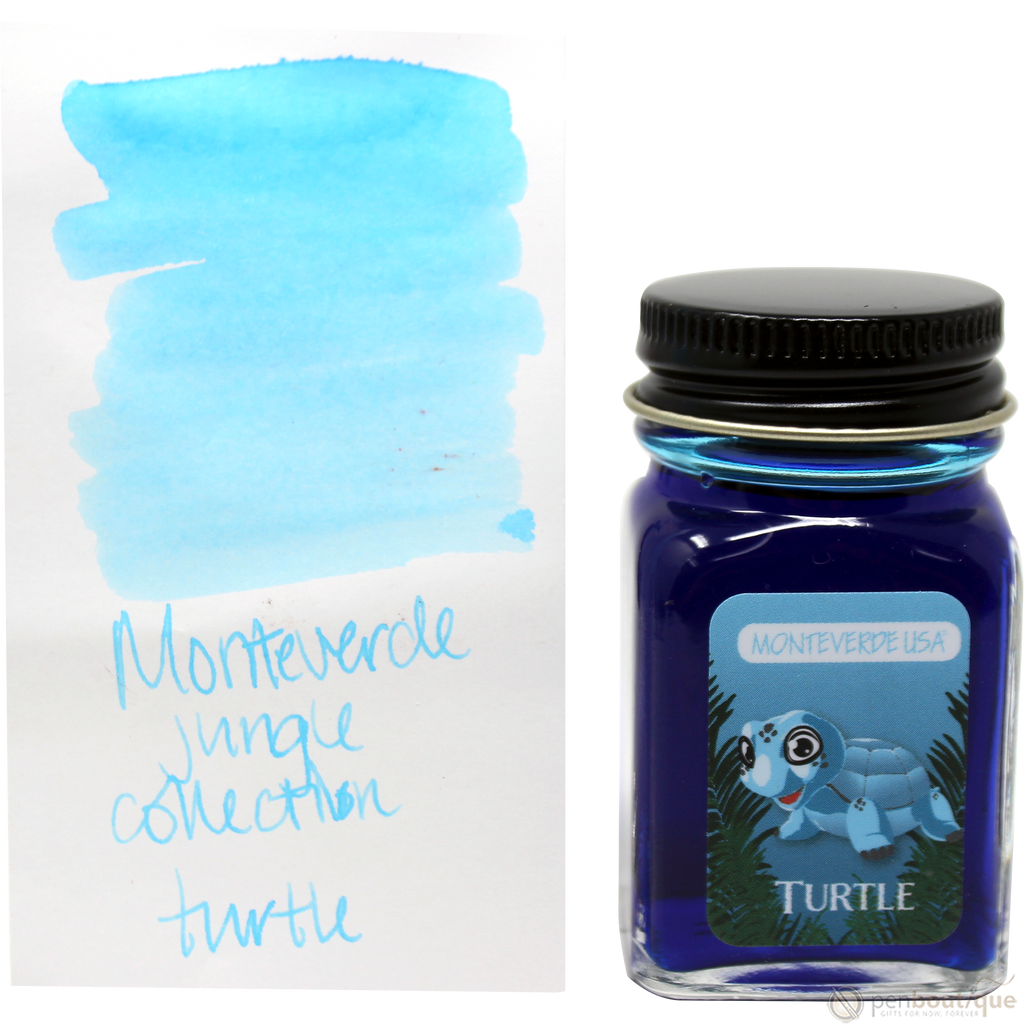 Monteverde Ink Bottle - Jungle Turtle (Turquoise) - 30 ml-Pen Boutique Ltd