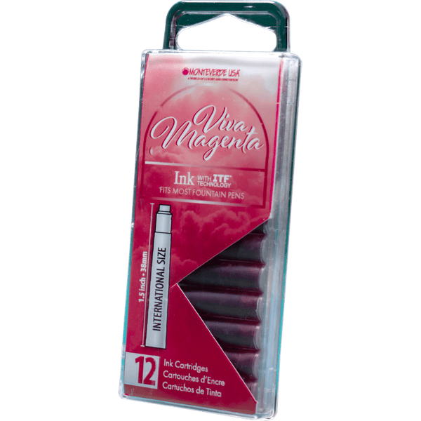 Monteverde Ink Cartridges - 2023 Color of the Year - Viva Magenta-Pen Boutique Ltd