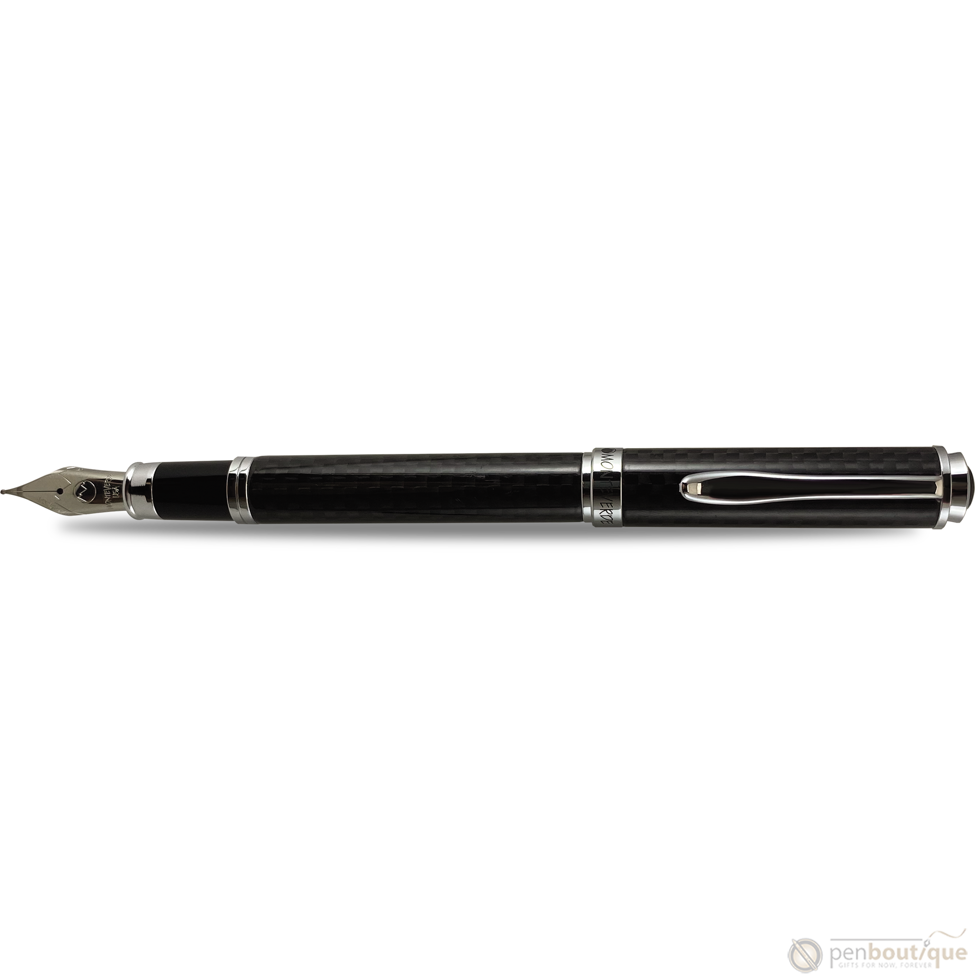 Monteverde Innova Fountain Pen - Black - Chrome Trim (20th Anniversary)-Pen Boutique Ltd