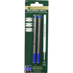 Monteverde Rollerball Refill to fit Montblanc pen - Blue Medium 2/pack-Pen Boutique Ltd
