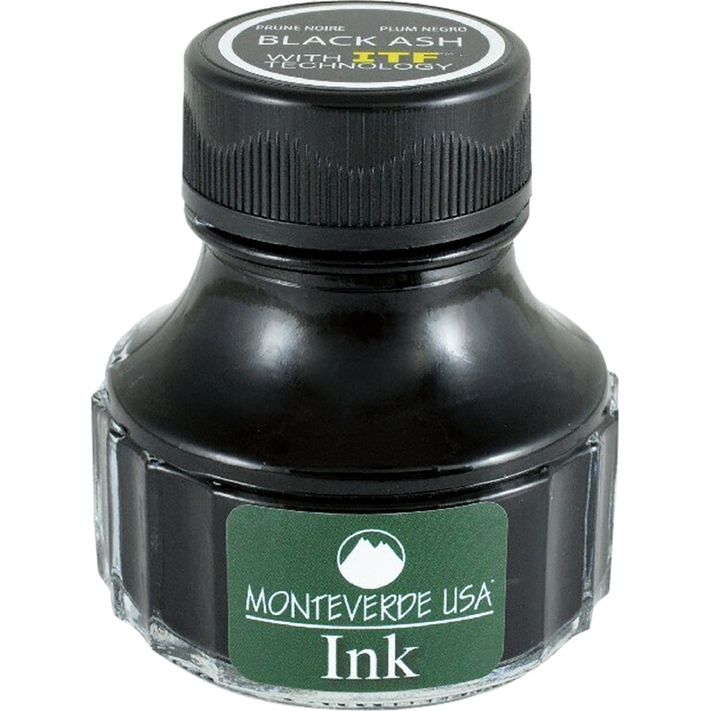 Monteverde World of Colors Black Ash Ink Bottle 90 ml-Pen Boutique Ltd