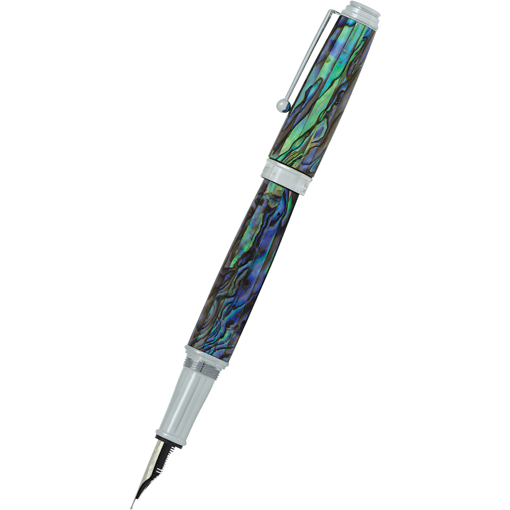 Monteverde Invincia Deluxe Fountain Pen - Abalone Chrome Trim - Limite Monteverde Invincia Deluxe Fountain Pen - Abalone Chrome Trim - Limite