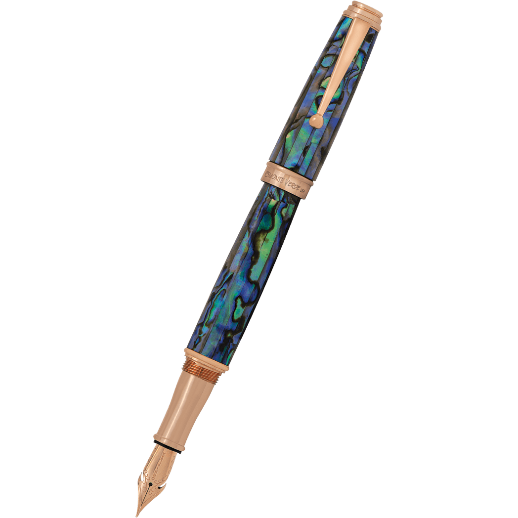 Monteverde Invincia Deluxe Fountain Pen - Abalone Rosegold Trim - Limited Edition-Pen Boutique Ltd