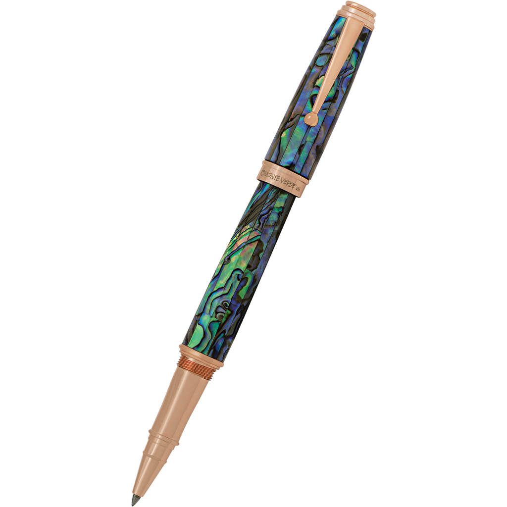 Monteverde Invincia Deluxe Rollerball Pen - Abalone Rosegold Trim - Limited Edition-Pen Boutique Ltd