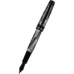 Monteverde Prima Fountain Pen - Grey Swirl-Pen Boutique Ltd