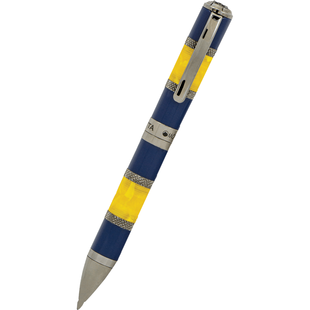 Monteverde Regatta Sport Ballpoint Pen - Blue/Yellow Resin-Pen Boutique Ltd