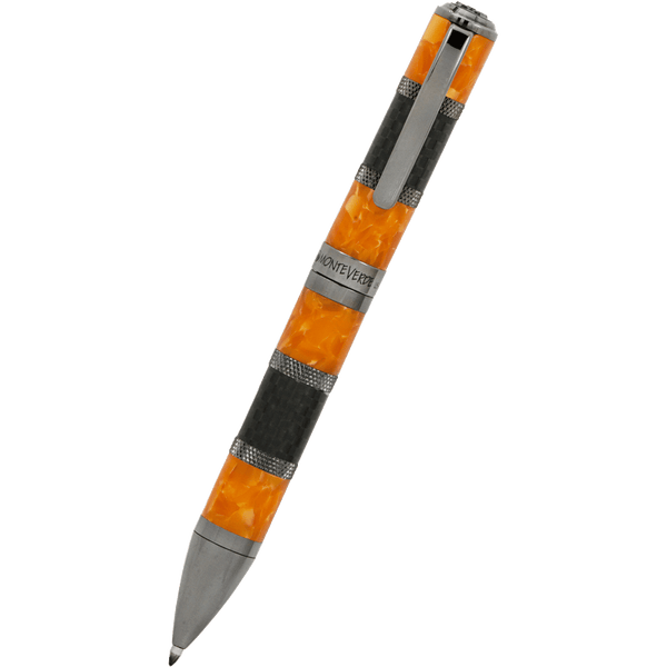 Monteverde Regatta Sport Ballpoint Pen - Orange/Carbon Fiber-Pen Boutique Ltd