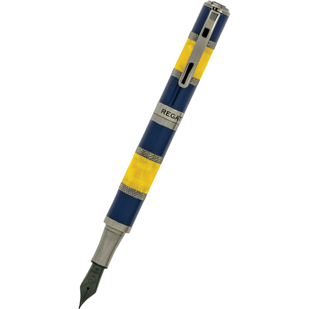 Monteverde Regatta Sport Fountain Pen - Blue/Yellow Resin-Pen Boutique Ltd
