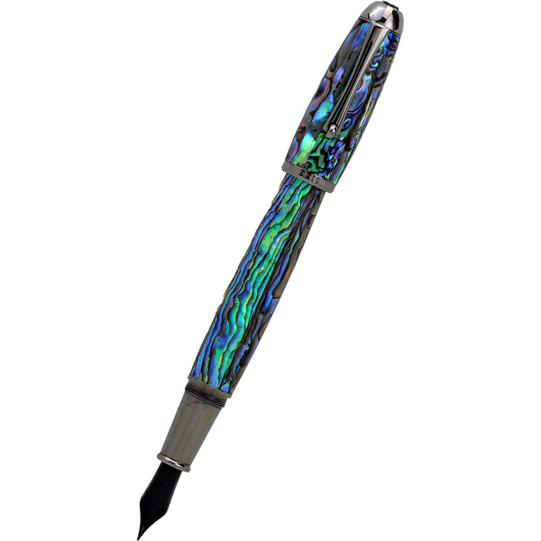 Monteverde Super Mega Fountain Pen - Abalone - Gunmetal (Limited Edition)-Pen Boutique Ltd