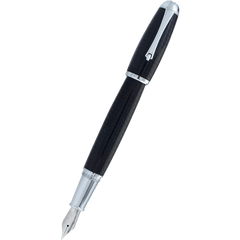 Monteverde Super Mega Fountain Pen - Carbon Fiber - Chrome-Pen Boutique Ltd