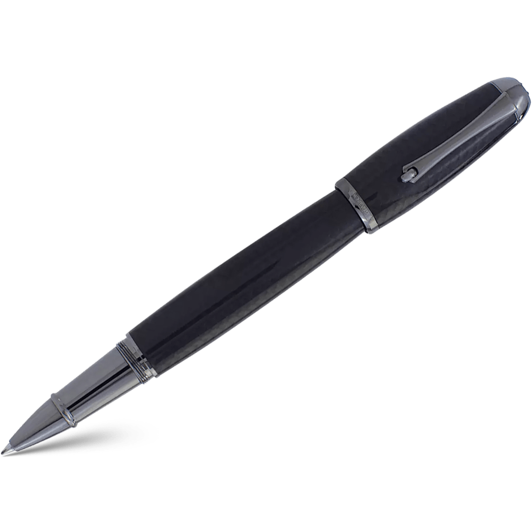 Monteverde Super Mega Rollerball Pen - Carbon Fiber - Gunmetal-Pen Boutique Ltd