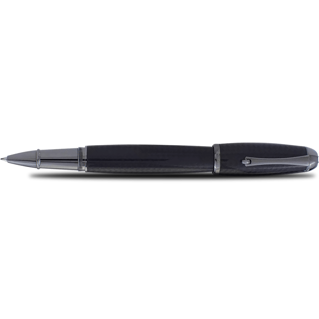Monteverde Super Mega Rollerball Pen - Carbon Fiber - Gunmetal-Pen Boutique Ltd