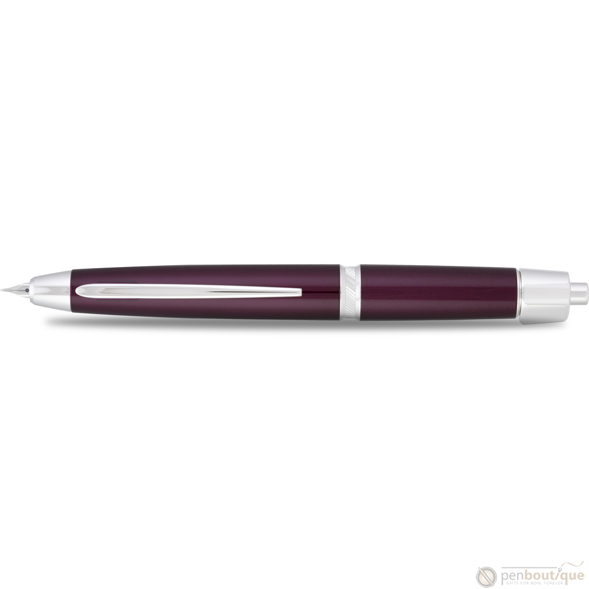 Pilot Vanishing Point LS Fountain Pen - Burgundy - Rhodium Trim-Pen Boutique Ltd