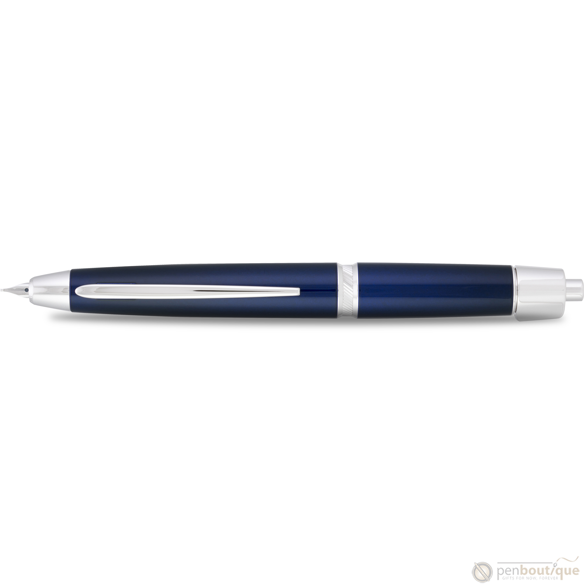 Pilot Vanishing Point LS Fountain Pen - Blue - Rhodium Trim-Pen Boutique Ltd