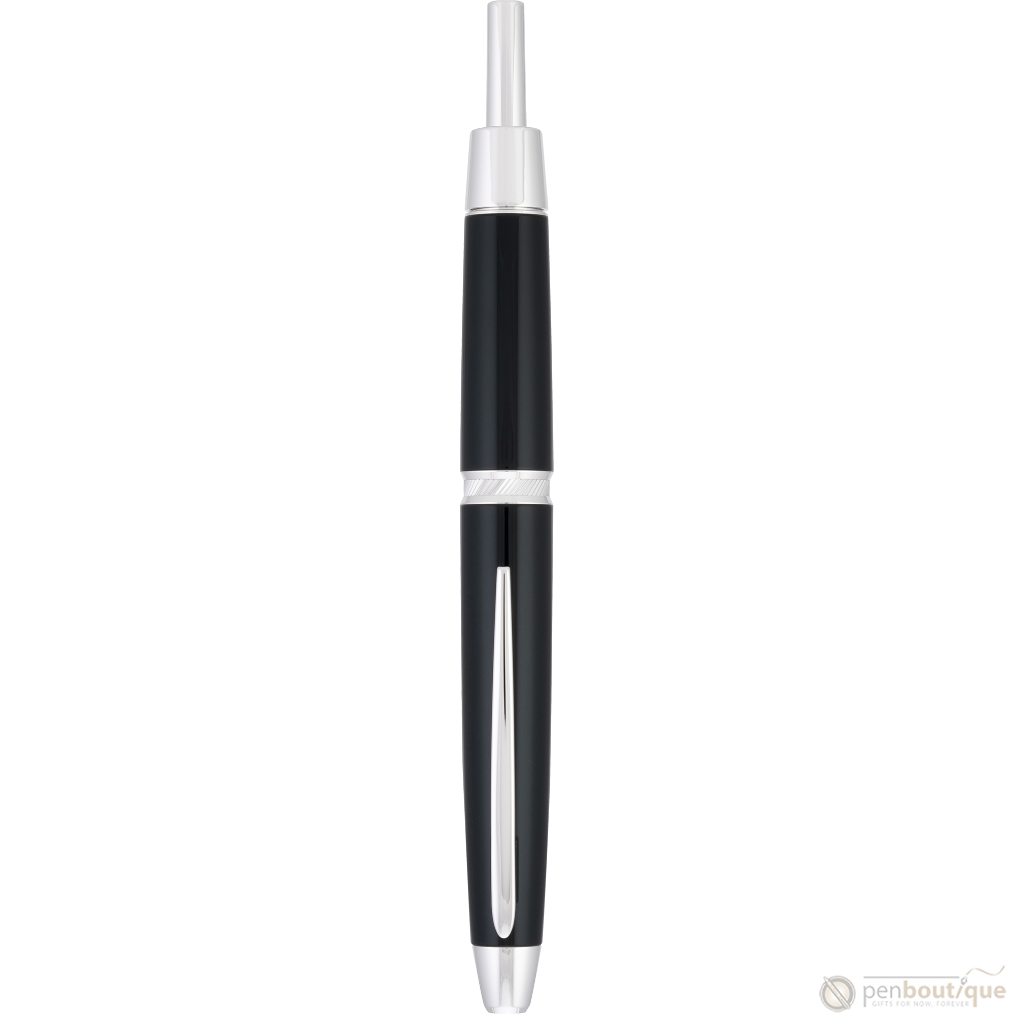 Pilot Vanishing Point LS Fountain Pen - Black - Rhodium Trim-Pen Boutique Ltd