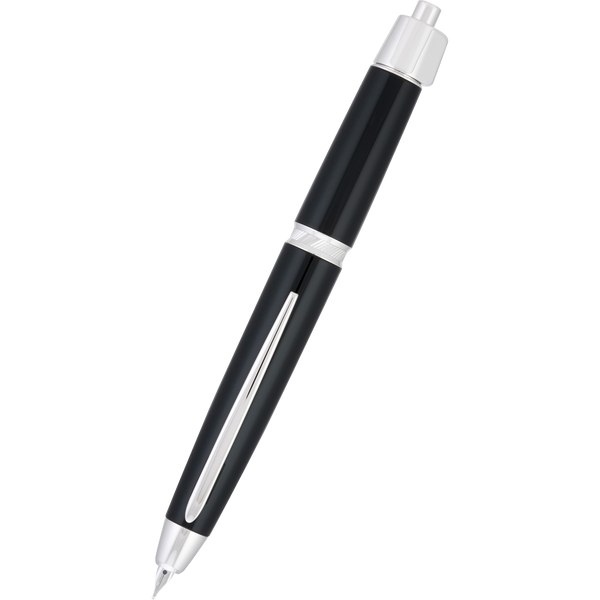 Pilot Vanishing Point LS Fountain Pen - Black - Rhodium Trim-Pen Boutique Ltd