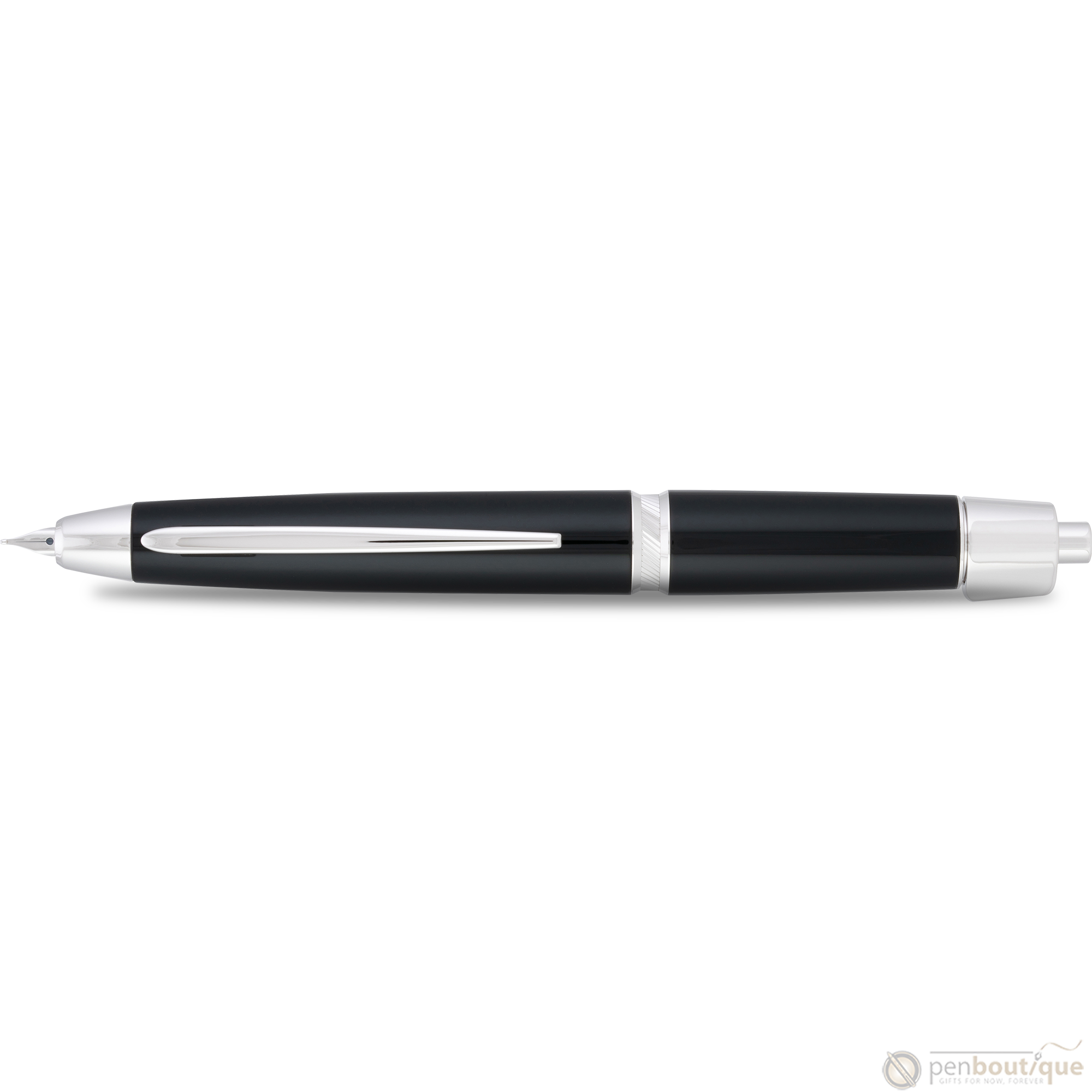 Pilot Vanishing Point LS Fountain Pen - Black - Rhodium Trim-Pen Boutique Ltd
