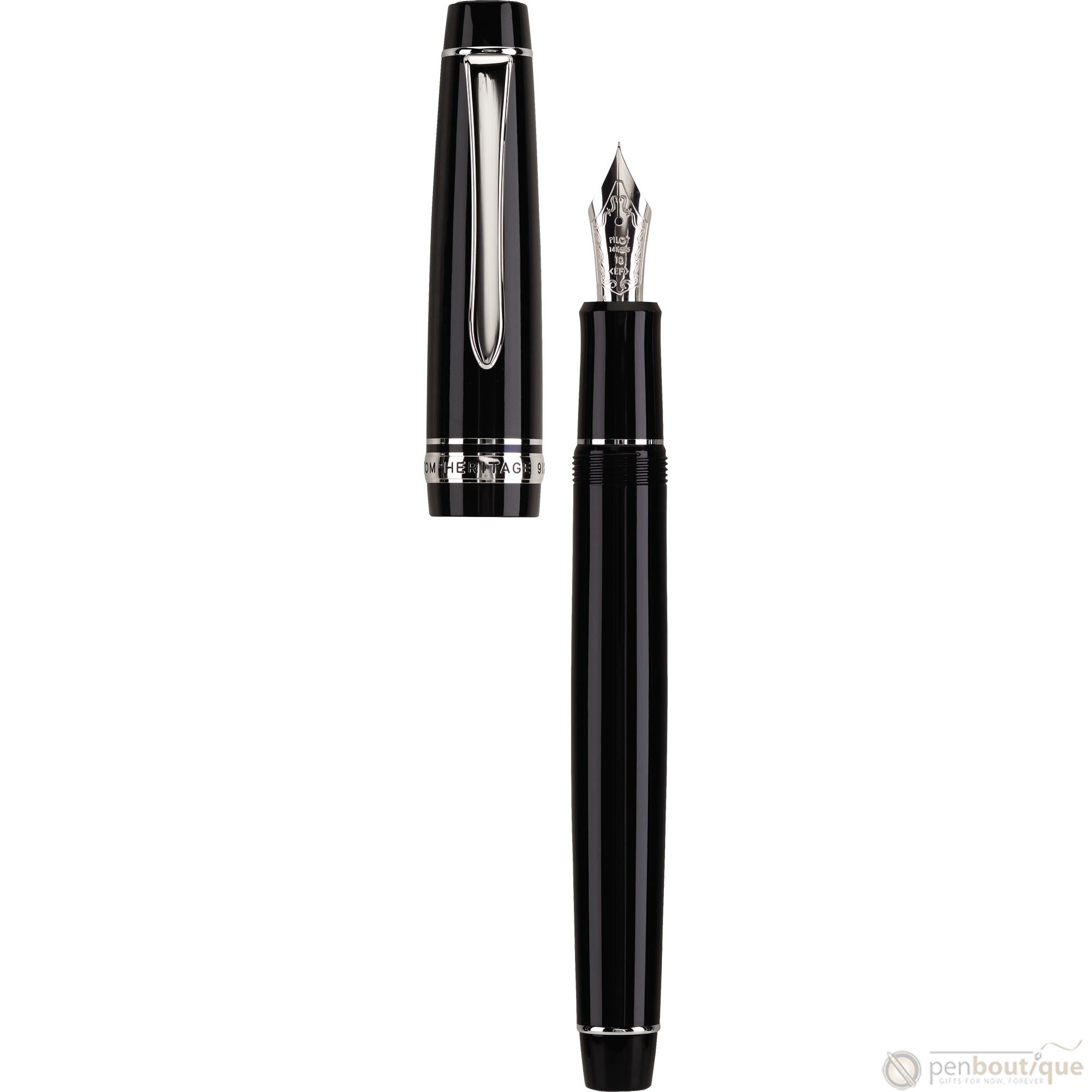 Pilot Custom 912 Black Fountain Pen-Pen Boutique Ltd