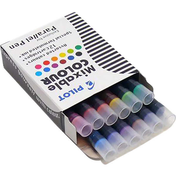 Pilot-Pilot Ink Cartridges - Assorted Colors-12/box-Pen Boutique Ltd