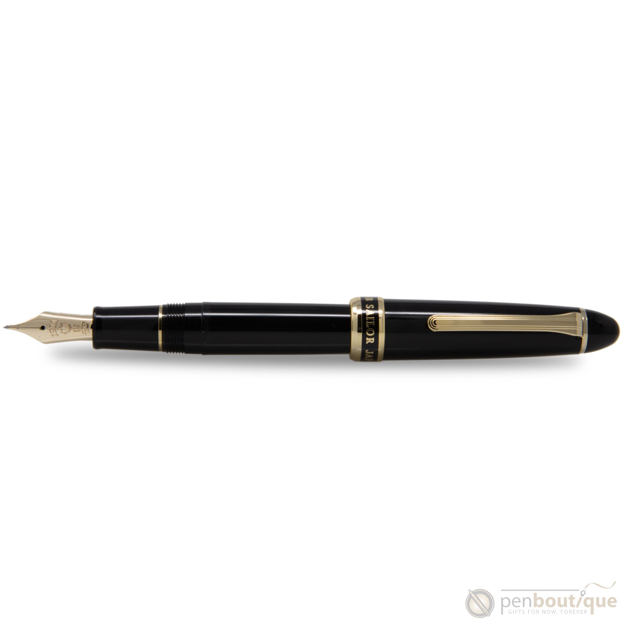 Sailor 1911 Fountain Pen - Naginata Togi - Gold Trim - Black-Pen Boutique Ltd