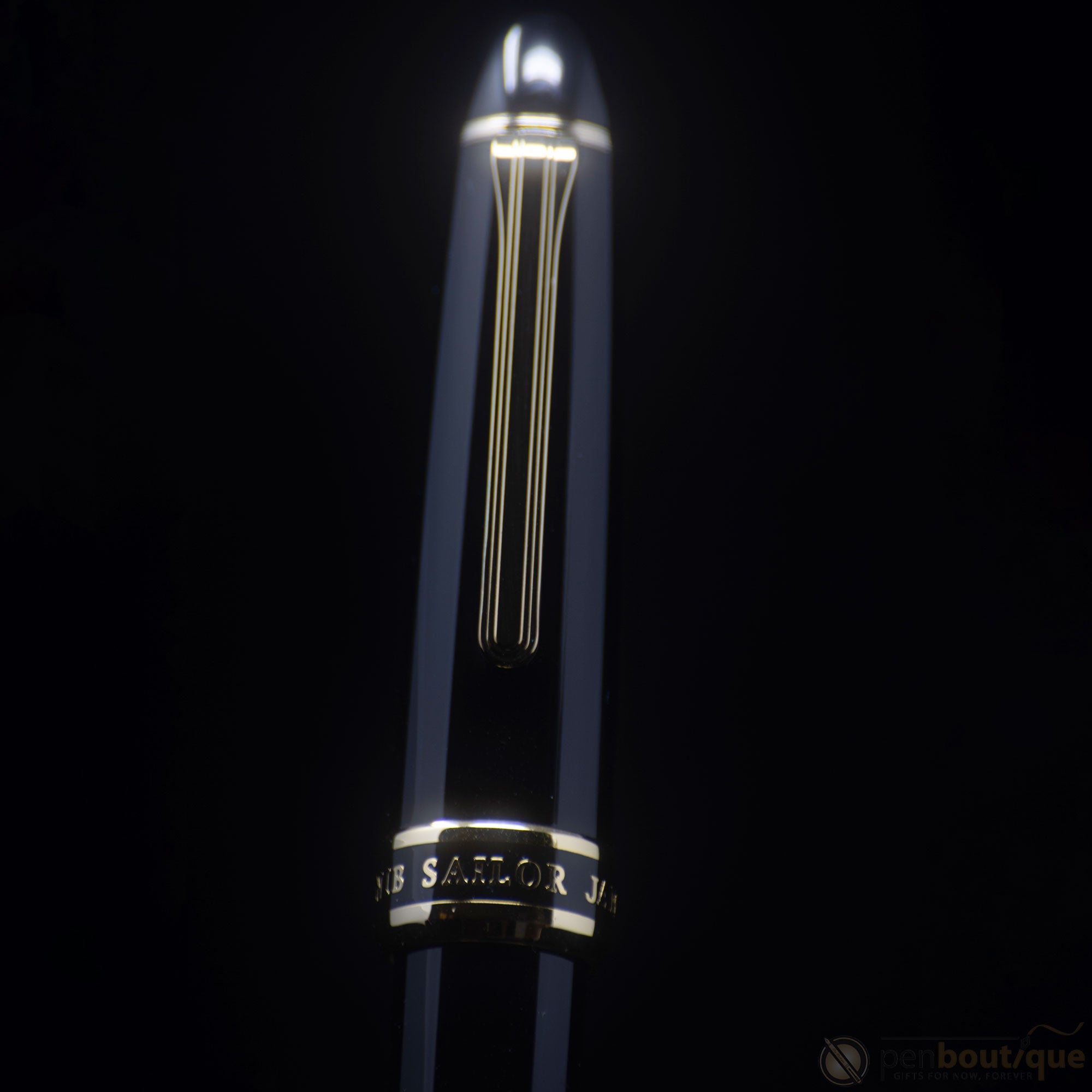 Sailor 1911 Fountain Pen - Naginata Togi - Gold Trim - Black-Pen Boutique Ltd