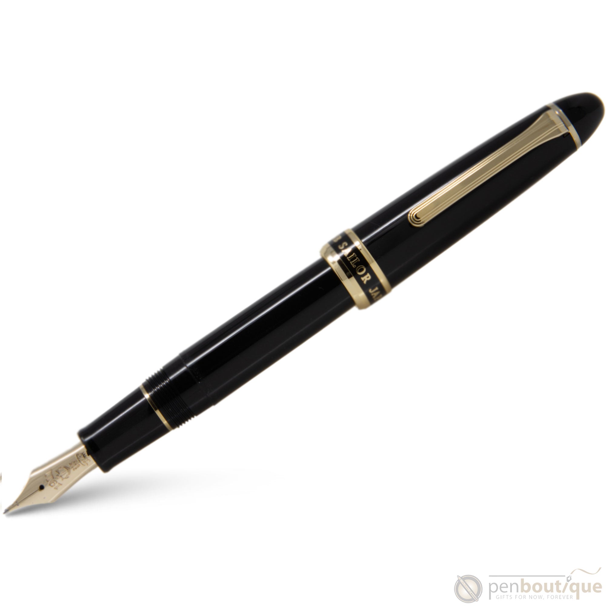 Sailor 1911 Fountain Pen - Naginata Togi - Gold Trim - Black-Pen Boutique Ltd
