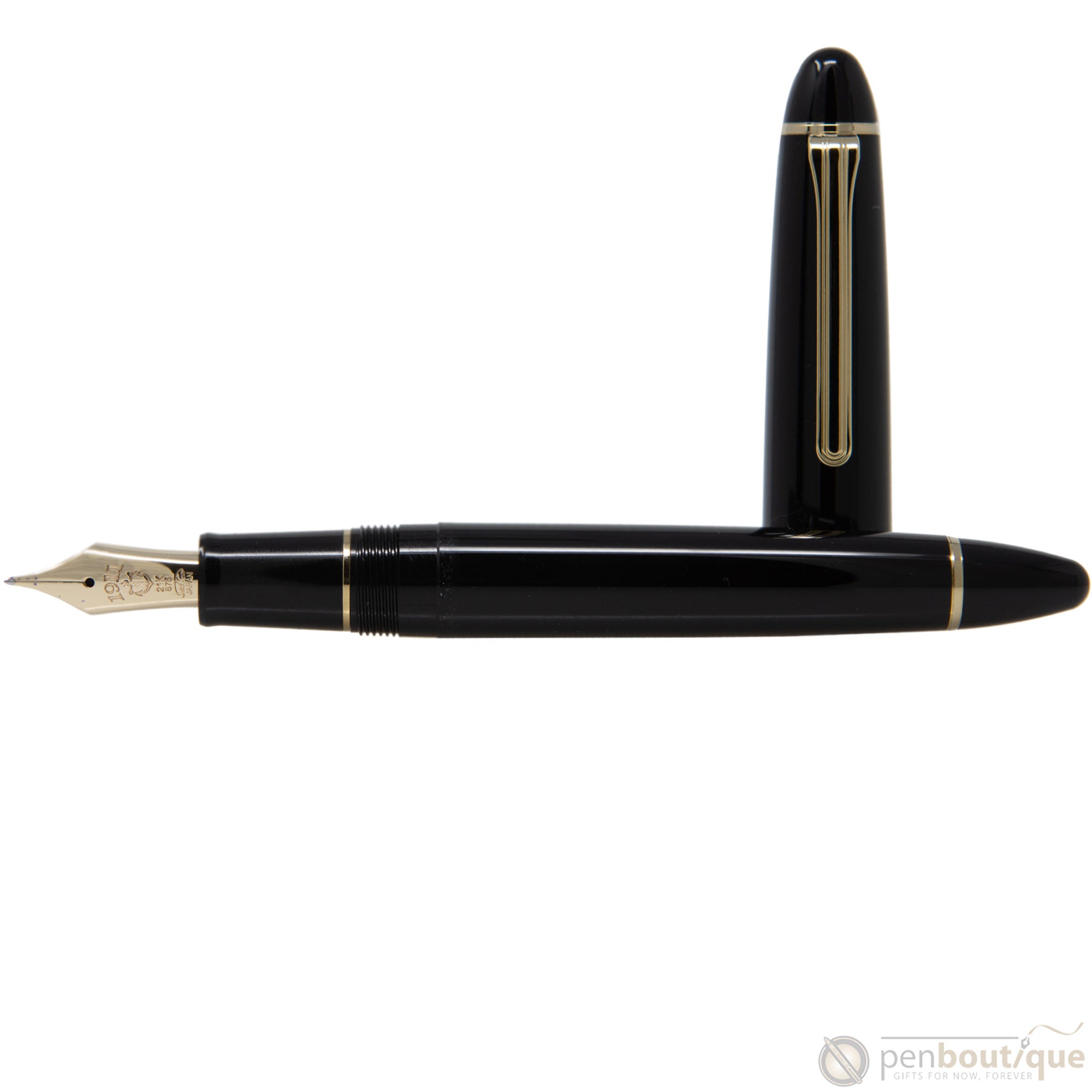 Sailor 1911 Fountain Pen - Naginata Togi - Gold Trim - Black-Pen Boutique Ltd