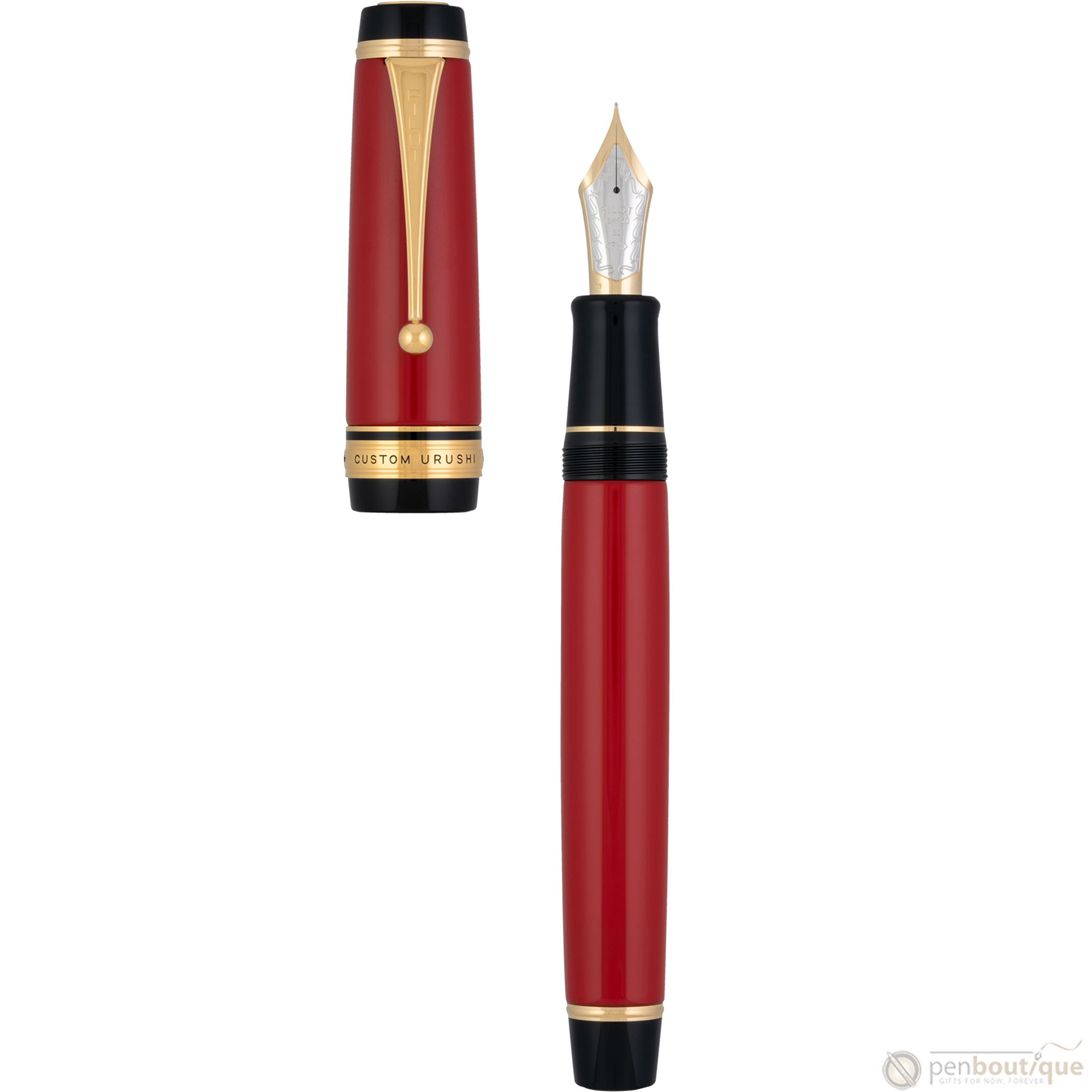 Namiki Custom Urushi Fountain Pen - Vermillion-Pen Boutique Ltd