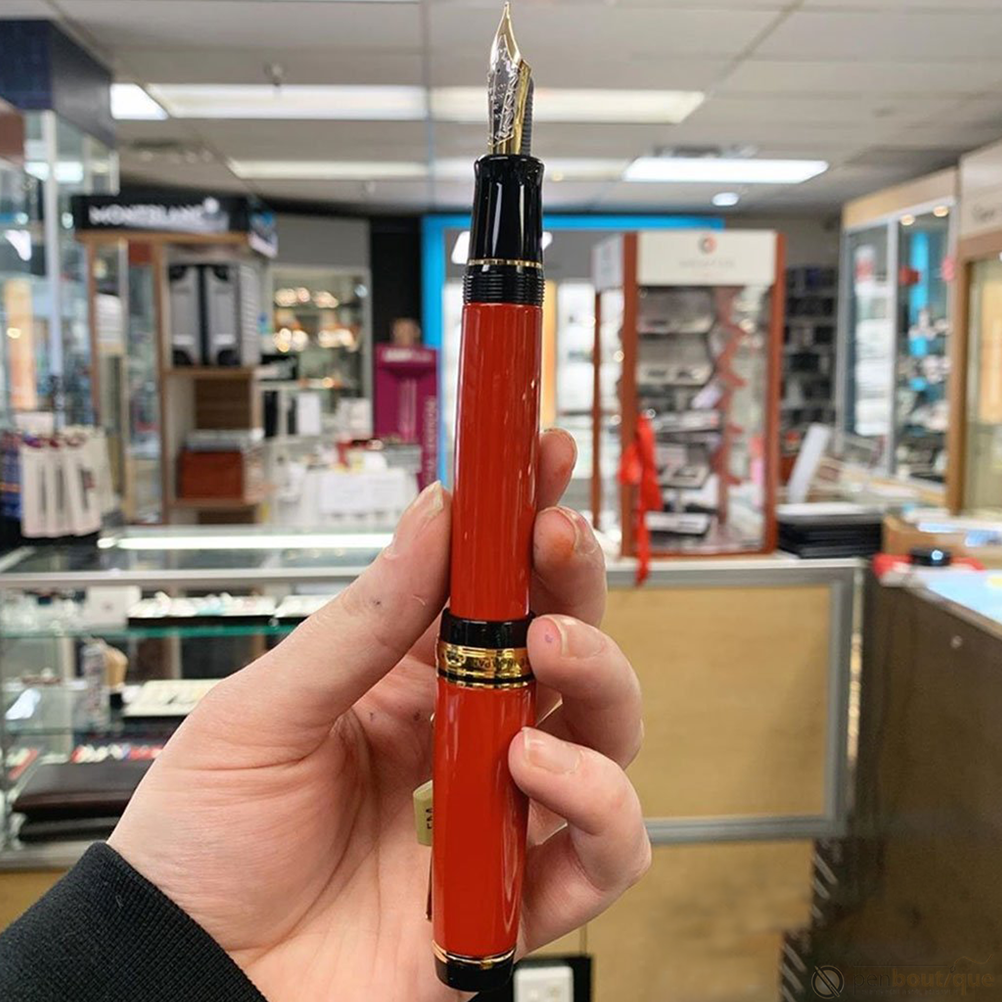Namiki Custom Urushi Fountain Pen - Vermillion-Pen Boutique Ltd