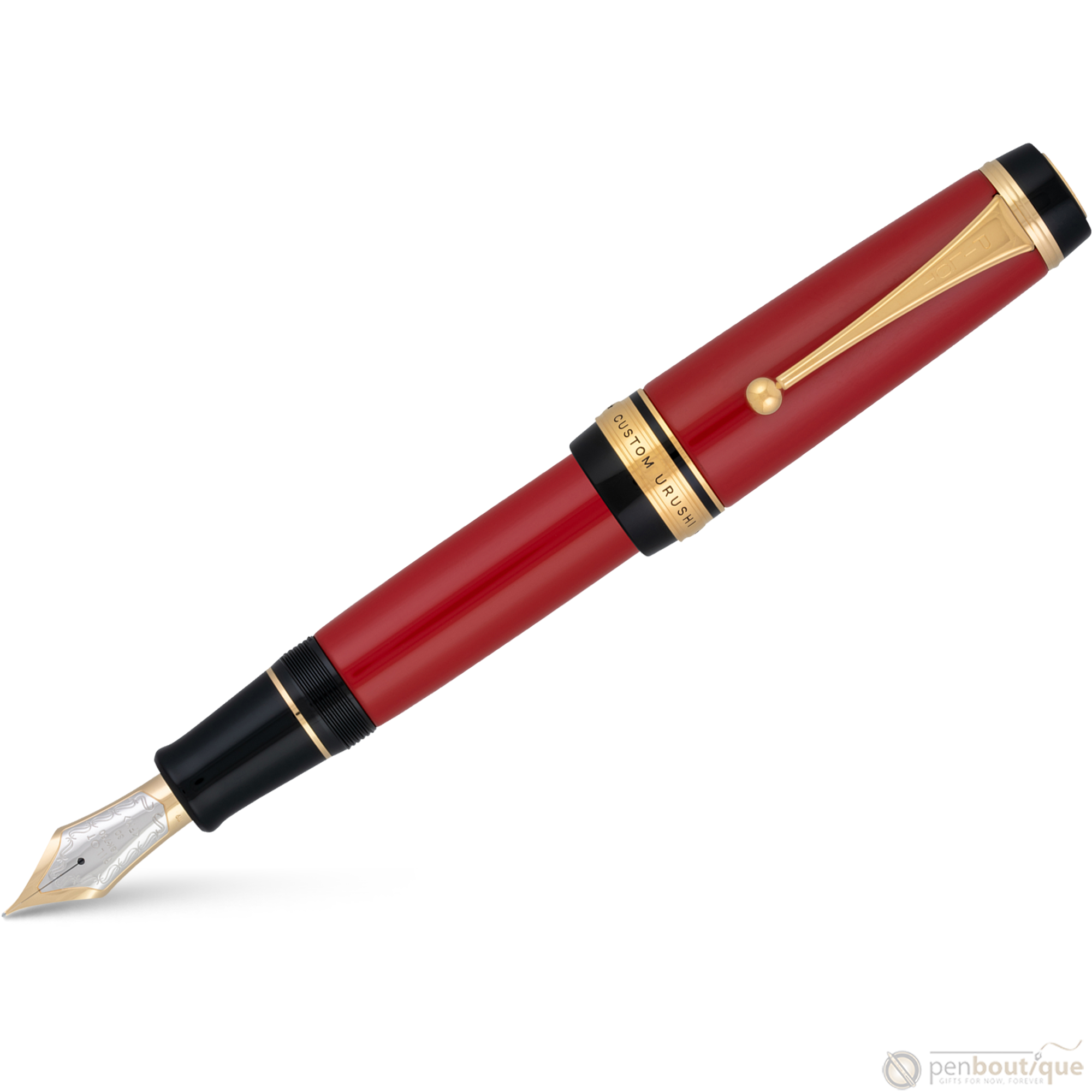 Namiki Custom Urushi Fountain Pen - Vermillion-Pen Boutique Ltd