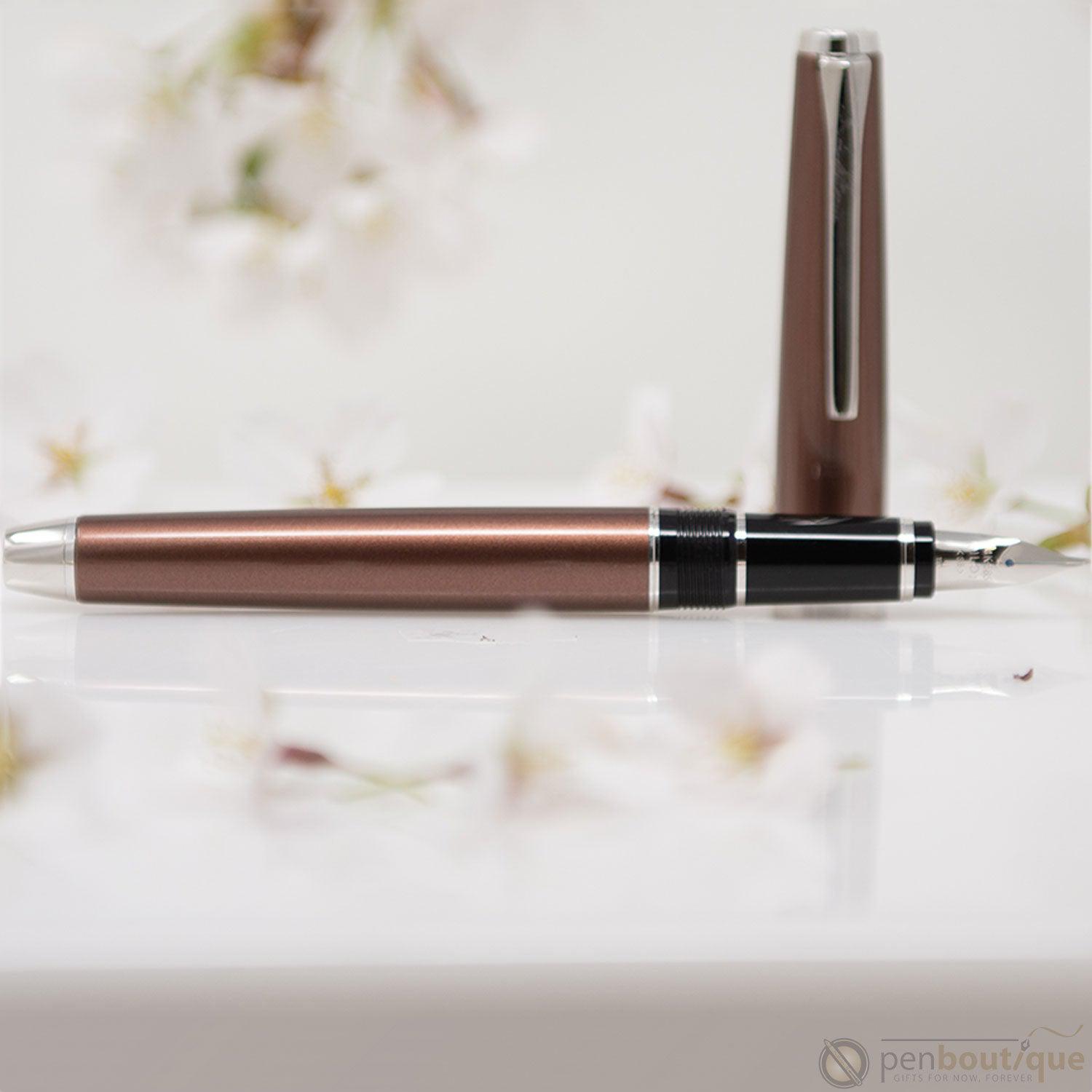 Namiki Falcon 2 Metal Brown Fountain Pen-Pen Boutique Ltd