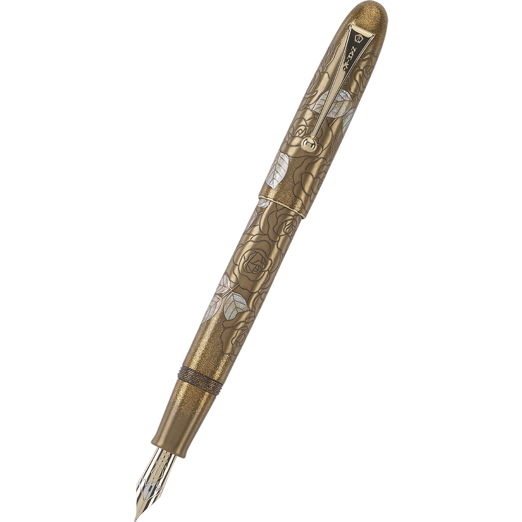 Namiki Limited Edition Fountain Pen - Maki-e Golden Rose-Pen Boutique Ltd