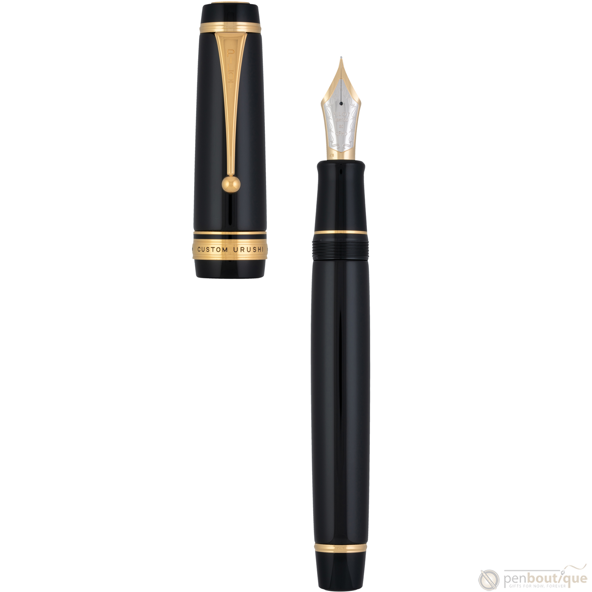Namiki Custom Urushi Black Fountain Pen-Pen Boutique Ltd