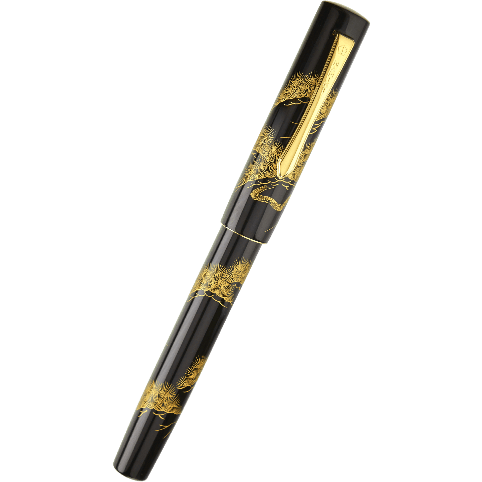 Namiki Yukari Fountain Pen - Chinkin Matsu (Pine Tree)-Pen Boutique Ltd
