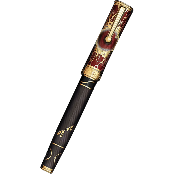 David Oscarson Tesla Rollerball Pen - Translucent Black - Gold Trim-Pen Boutique Ltd