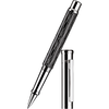Otto Hutt Design 4 Rollerball Pen - Black Wave - Platinum Trim-Pen Boutique Ltd