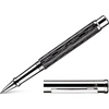 Otto Hutt Design 4 Rollerball Pen - Black Wave - Platinum Trim-Pen Boutique Ltd