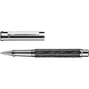 Otto Hutt Design 4 Rollerball Pen - Black Wave - Platinum Trim-Pen Boutique Ltd