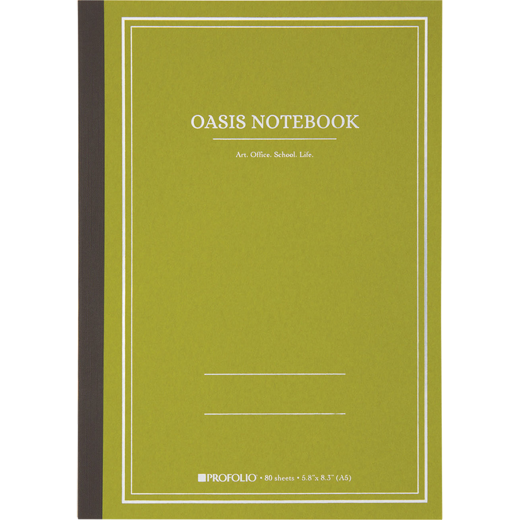 Oasis ProFolio Notebook - Avocado - Medium-Pen Boutique Ltd