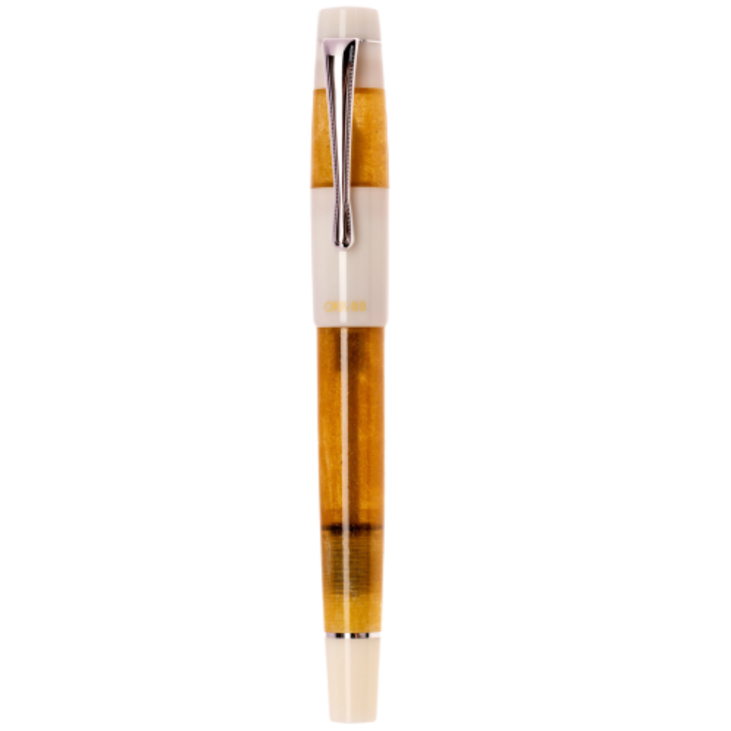 Opus 88 Koloro Fountain Pen - White Orange-Pen Boutique Ltd