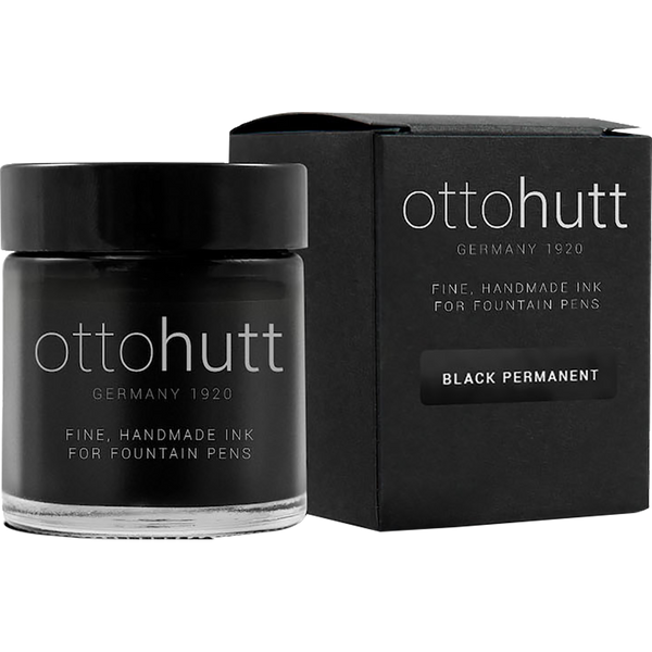 Otto Hutt 100 Years Ink Bottle - Permanent Black - 30 ml-Pen Boutique Ltd