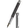Otto Hutt Design 4 Fountain Pen - Black Wave - 18K Gold Nib-Pen Boutique Ltd