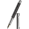 Otto Hutt Design 4 Fountain Pen - Black Wave - Steel Nib-Pen Boutique Ltd