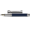 Otto Hutt Design 4 Fountain Pen - Blue Matte Guilloche - Steel Nib-Pen Boutique Ltd