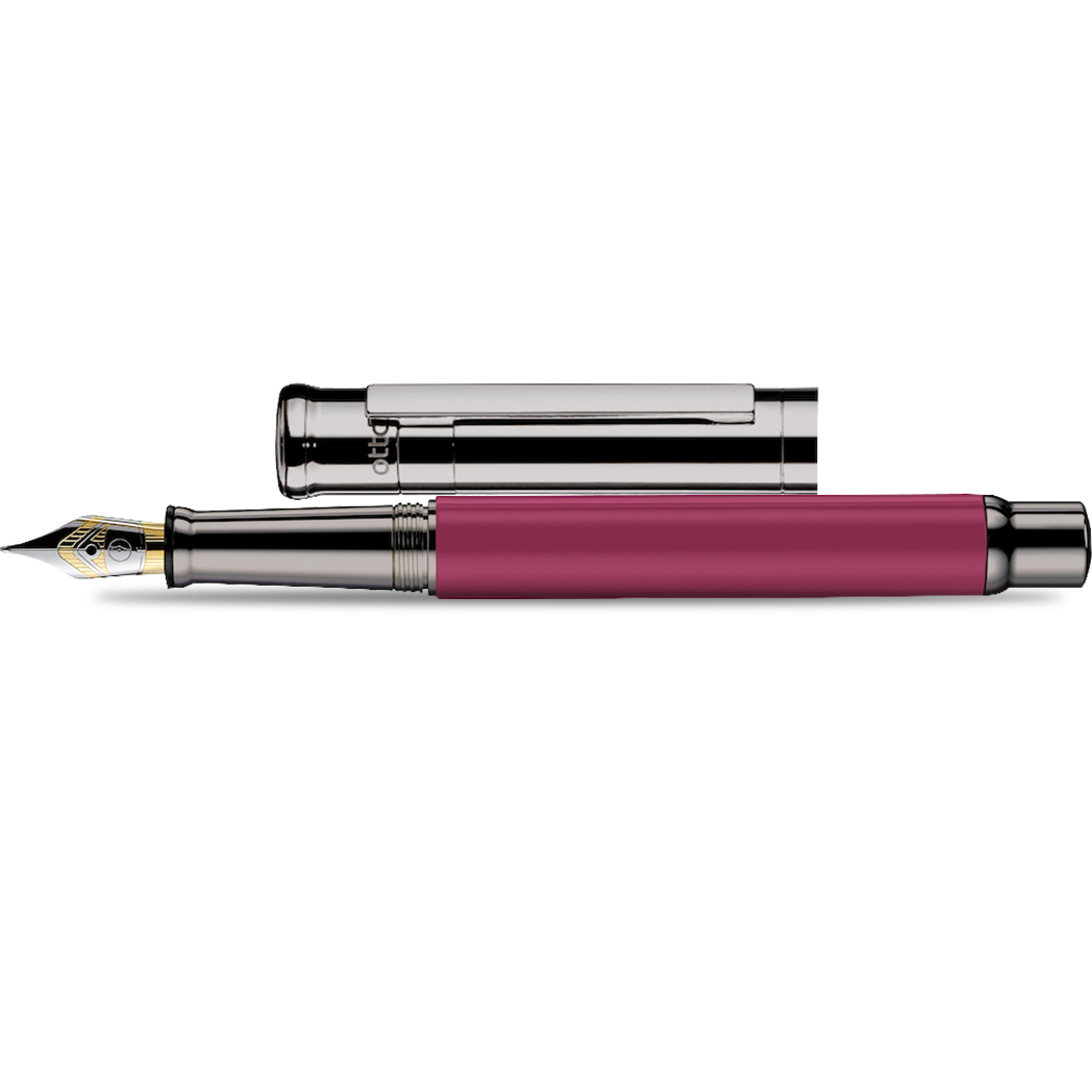 Otto Hutt Design 4 Fountain Pen - Carmine - 18K Gold Nib-Pen Boutique Ltd