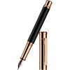 Otto Hutt Design 4 Fountain Pen - Polished Black - 18K Gold Nib-Pen Boutique Ltd
