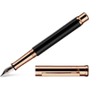 Otto Hutt Design 4 Fountain Pen - Polished Black - 18K Gold Nib-Pen Boutique Ltd